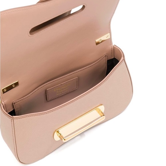 PRADA SIDONIE HANDBAG RARE FIND NUDE LEATHER - Picture 3 of 6